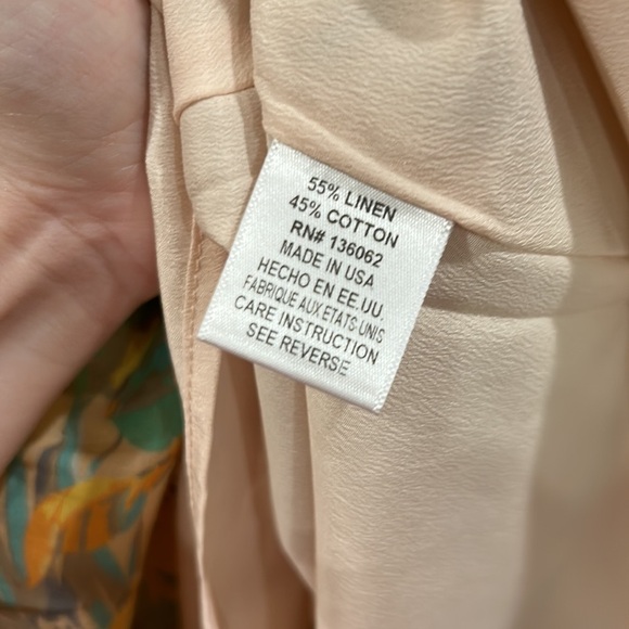 Lavender Brown Floral Tropical Print Dress - Picture 7 of 11